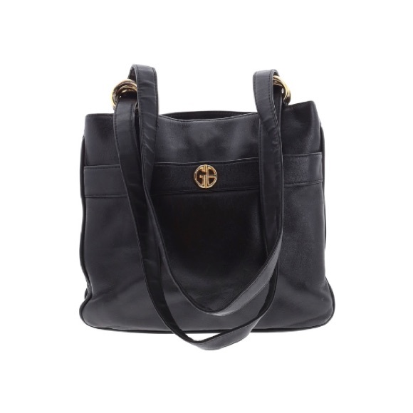 Giani Bernini Handbags - Gianni Bernini | Black Leather Handbag